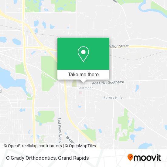 O'Grady Orthodontics map