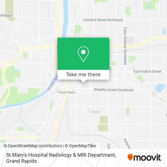 St Mary's Hospital Radiology & MRI Department map