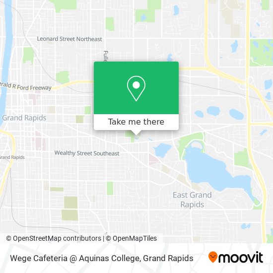 Mapa de Wege Cafeteria @ Aquinas College