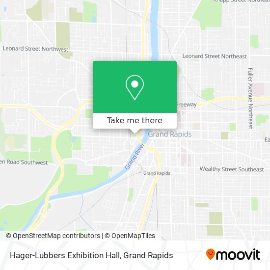 Hager-Lubbers Exhibition Hall map