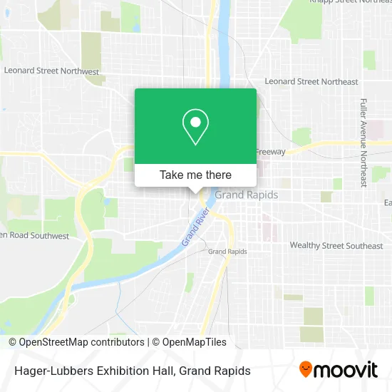 Mapa de Hager-Lubbers Exhibition Hall