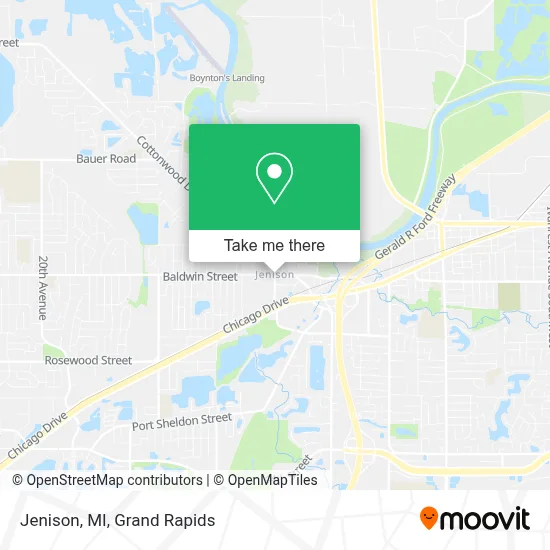 Jenison, MI map
