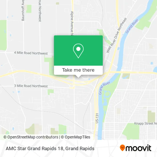 AMC Star Grand Rapids 18 map