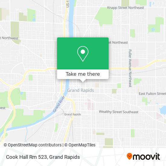 Mapa de Cook Hall Rm 523