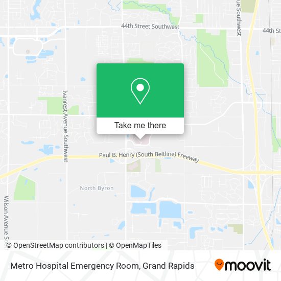 Metro Hospital Emergency Room map