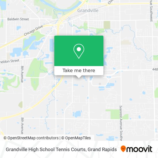 Mapa de Grandville High School Tennis Courts