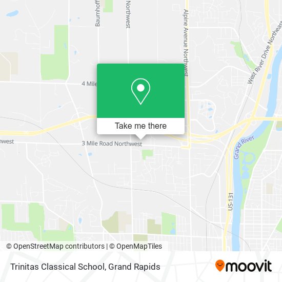 Trinitas Classical School map