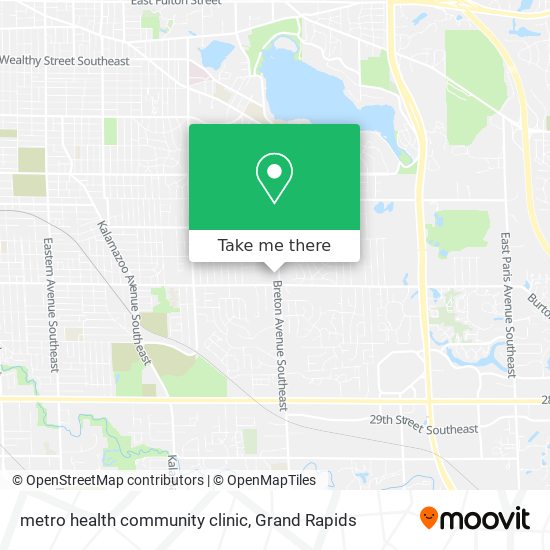 metro health community clinic map