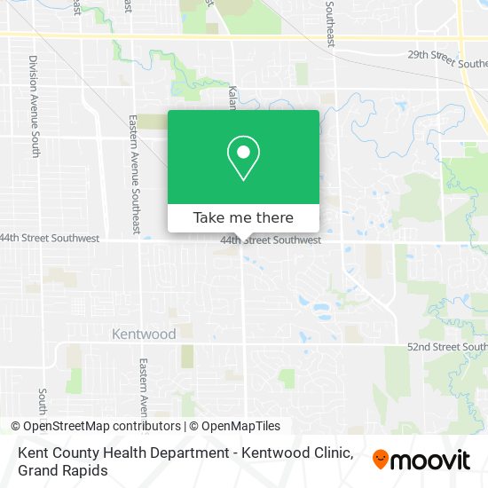 Kent County Health Department - Kentwood Clinic map