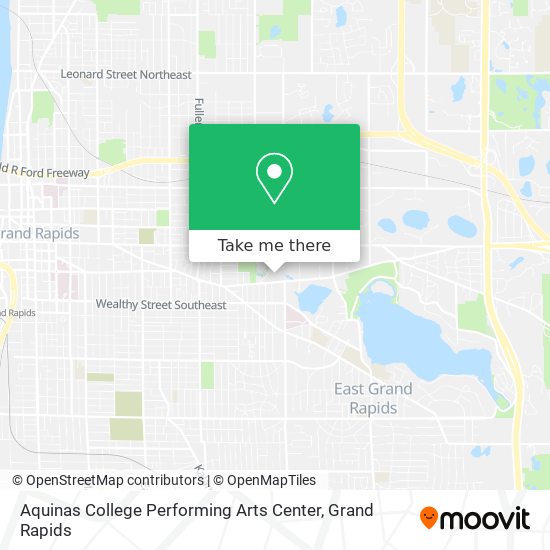 Mapa de Aquinas College Performing Arts Center