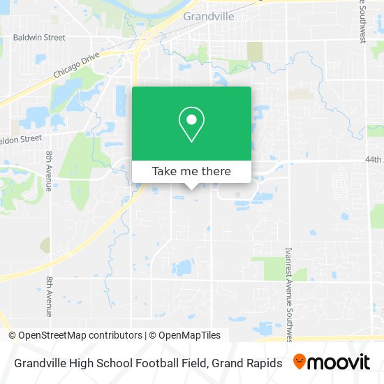 Mapa de Grandville High School Football Field