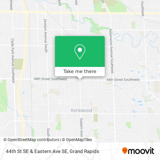 Mapa de 44th St SE & Eastern Ave SE