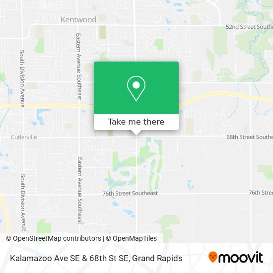 Kalamazoo Ave SE & 68th St SE map