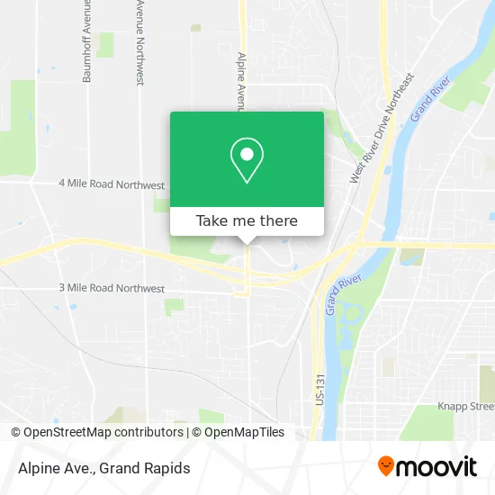 Alpine Ave. map