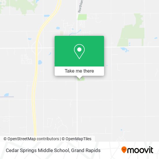 Mapa de Cedar Springs Middle School