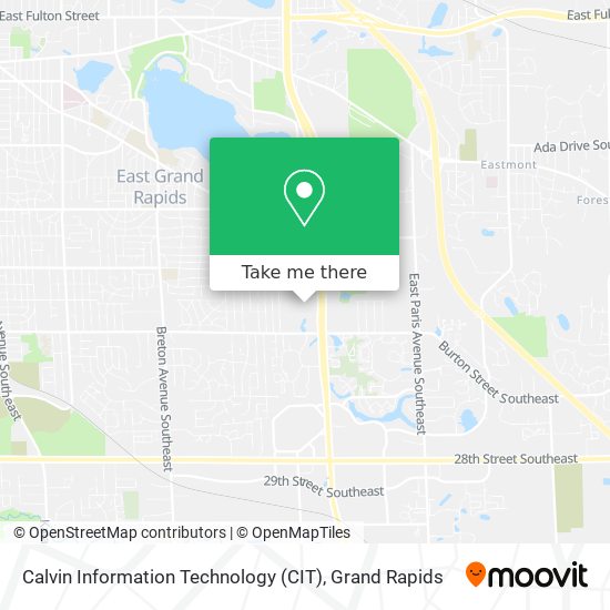 Calvin University Campus Map How To Get To Calvin Information Technology (Cit) In Grand Rapids By Bus?