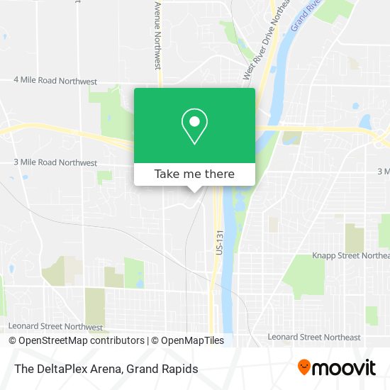 Mapa de The DeltaPlex Arena
