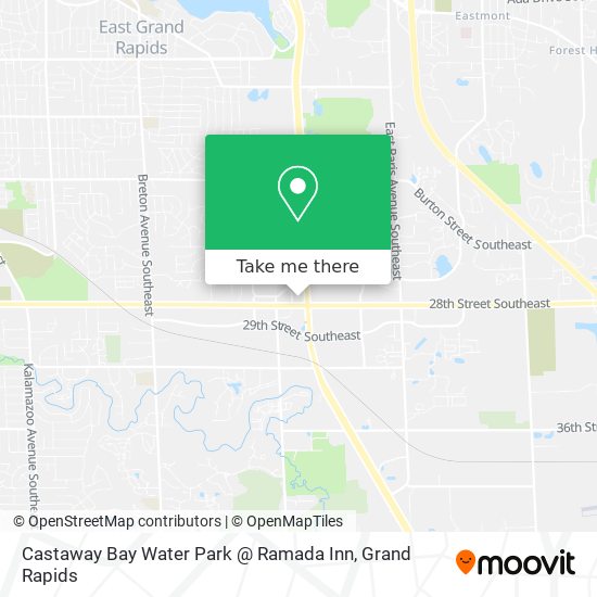 Mapa de Castaway Bay Water Park @ Ramada Inn