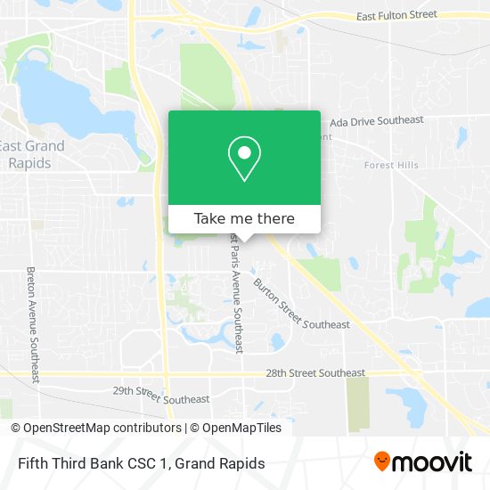 Fifth Third Bank CSC 1 map