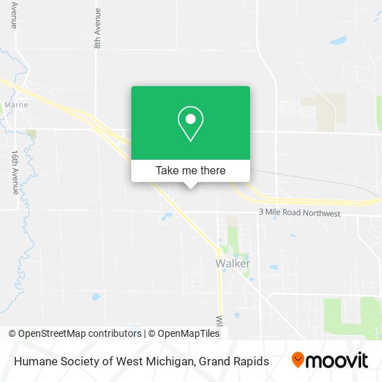 Mapa de Humane Society of West Michigan