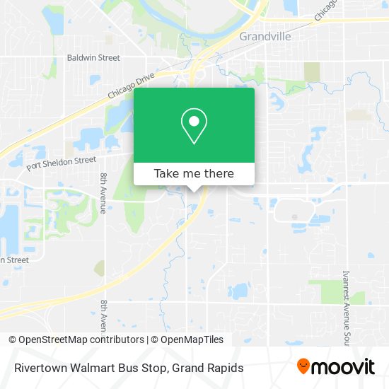 Rivertown Walmart Bus Stop map