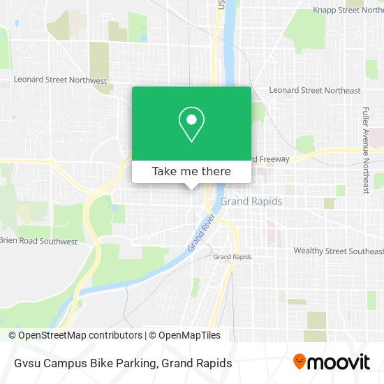 Gvsu Campus Bike Parking map