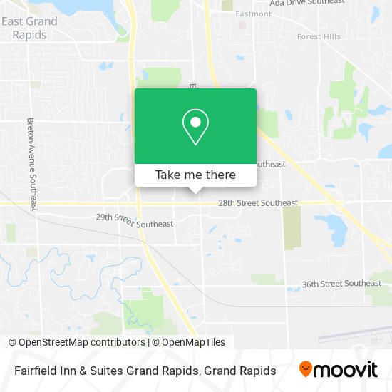 Fairfield Inn & Suites Grand Rapids map