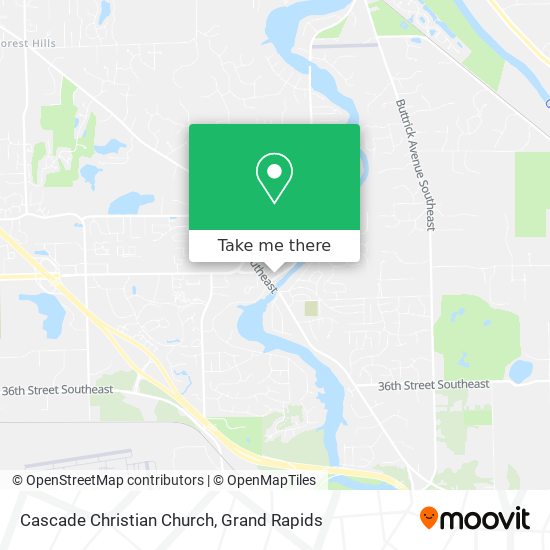 Cascade Christian Church map