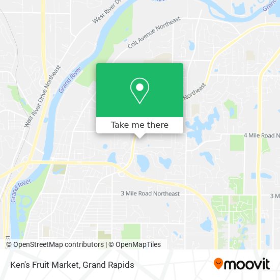 Ken's Fruit Market map