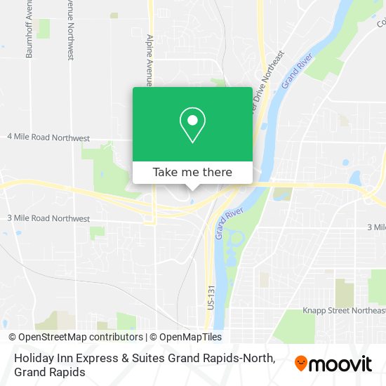 Holiday Inn Express & Suites Grand Rapids-North map