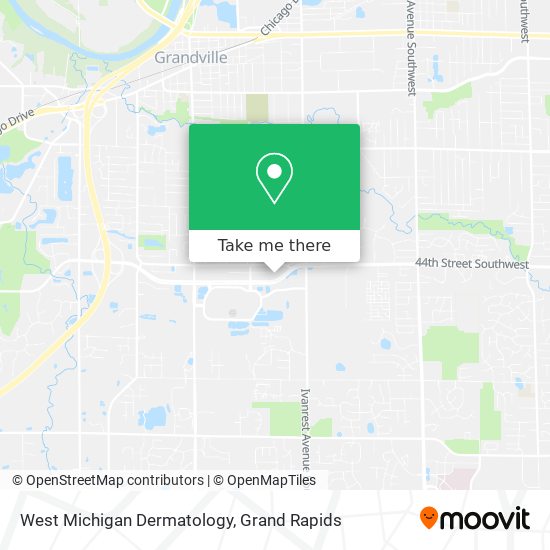 West Michigan Dermatology map