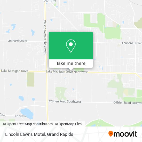 Lincoln Lawns Motel map
