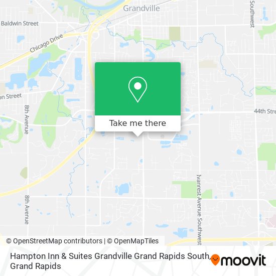 Hampton Inn & Suites Grandville Grand Rapids South map