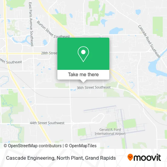 Mapa de Cascade Engineering, North Plant