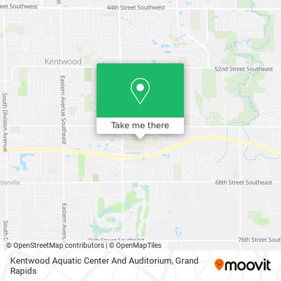 Kentwood Aquatic Center And Auditorium map