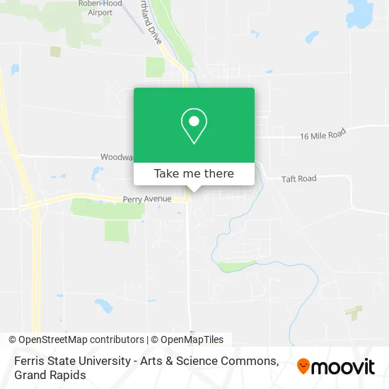 Ferris State University - Arts & Science Commons map
