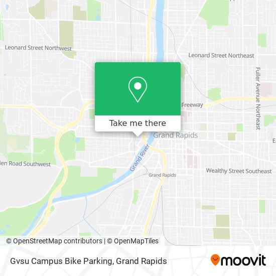 Mapa de Gvsu Campus Bike Parking