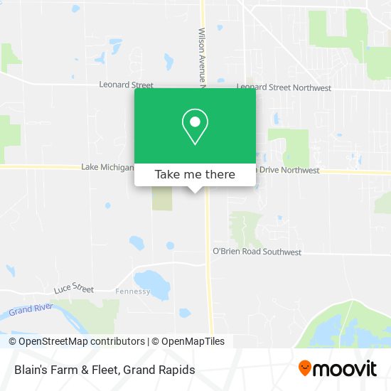 Blain's Farm & Fleet map