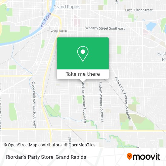 Riordan's Party Store map
