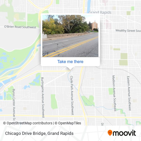 Chicago Drive Bridge map