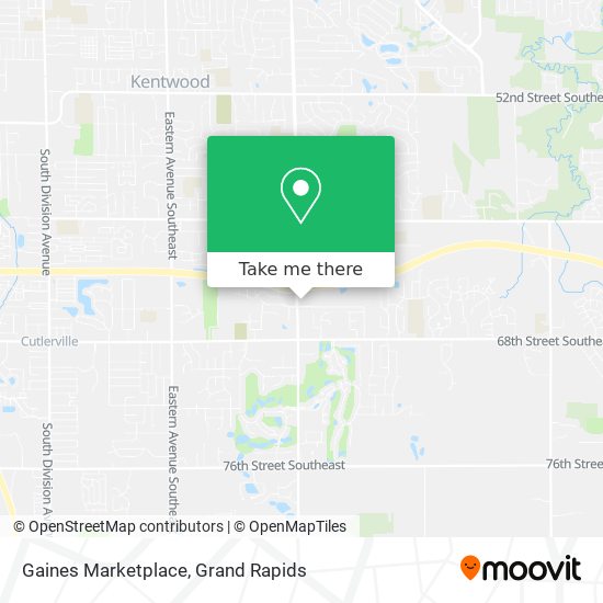 Gaines Marketplace map