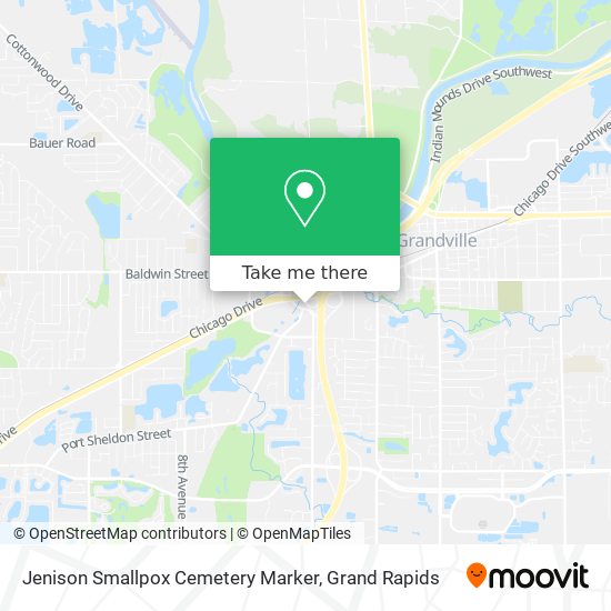 Jenison Smallpox Cemetery Marker map