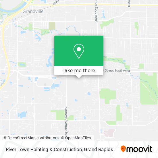 River Town Painting & Construction map