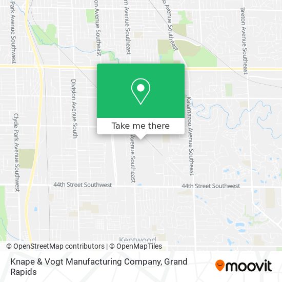 Knape & Vogt Manufacturing Company map