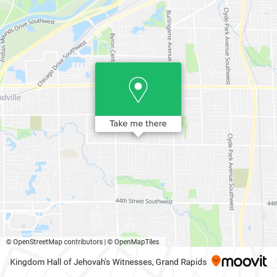 Kingdom Hall of Jehovah's Witnesses map