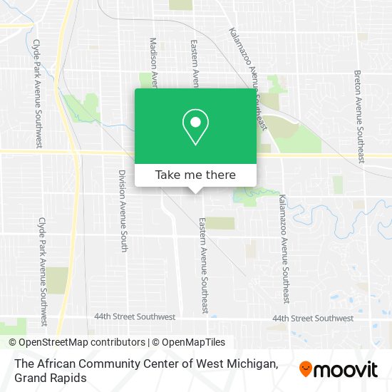 Mapa de The African Community Center of West Michigan