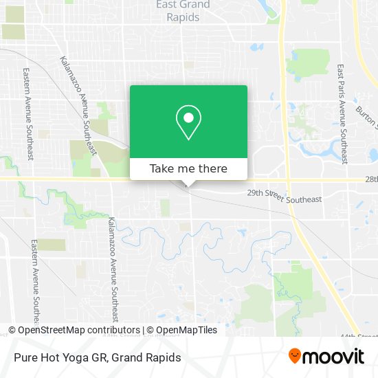 Mapa de Pure Hot Yoga GR