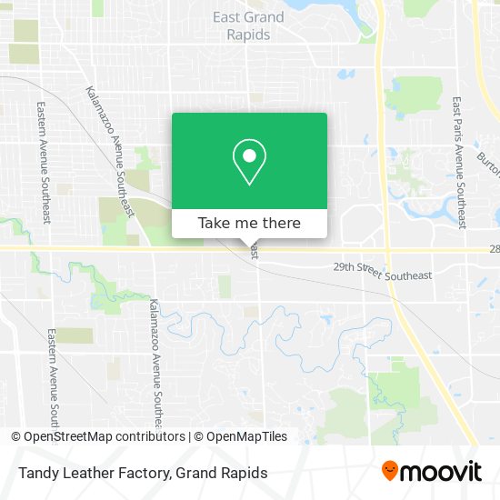 Tandy Leather Factory map