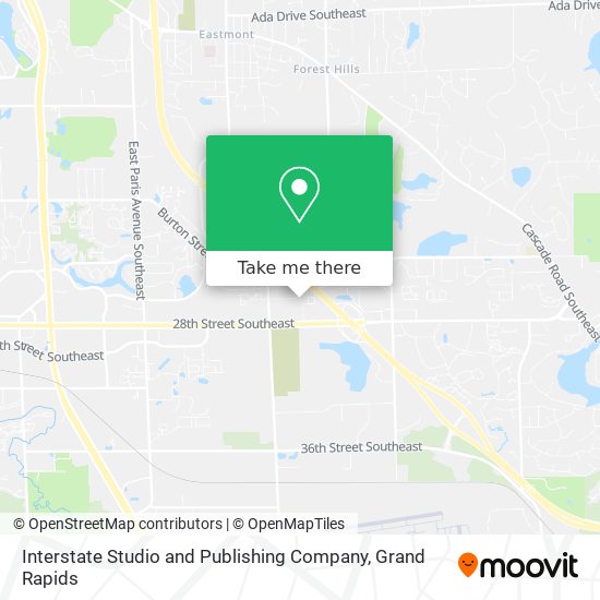 Interstate Studio and Publishing Company map