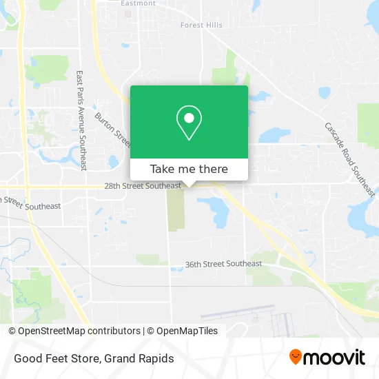 Good Feet Store map